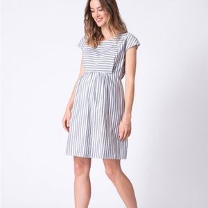 Seraphine Nursing Striped Gray Women's Dress